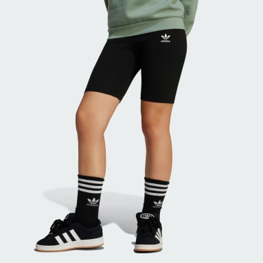 Ribstrikkede cykelshorts