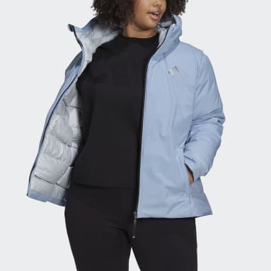 Kvinder Overtøj Med Gadestil Blå Traveer COLD.RDY Plus Size jakke
