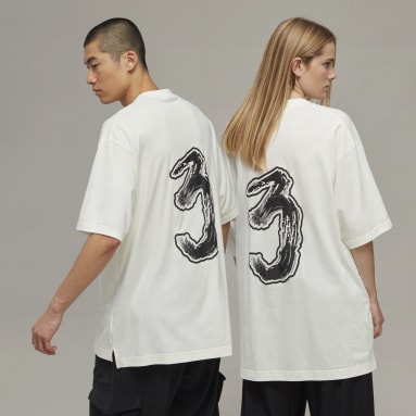 T-shirt à manches courtes Y-3 Graphic Logo Blanc Y-3