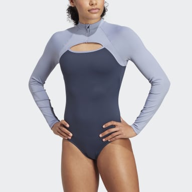 Women Sportswear Blue Parley Padded Swimsuit