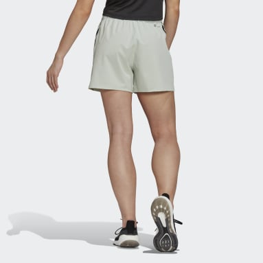 Dames Fitness En Training groen TRAINICONS 3-Stripes Woven Short
