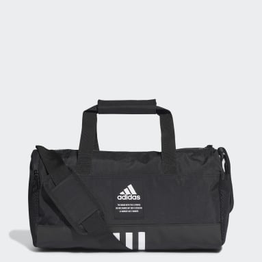 Adidas Sports Duffle Bag Linear Performance Teambag Black White Travel Bag