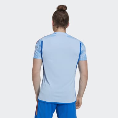Camiseta Uniforme de Visitante España 22 Azul Hombre Fútbol