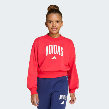 Buzo con cuello redondo Essentials de temporada con tipografía retro para niños