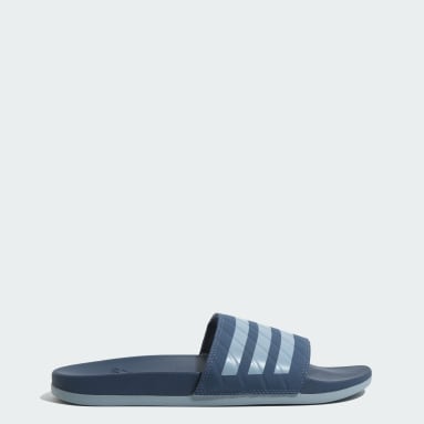 Blue adidas slides womens outlet