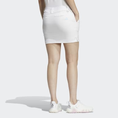 Women Golf White 4-웨이 스트레치 슬릿 스커트