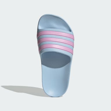 Adidas slides teal sales