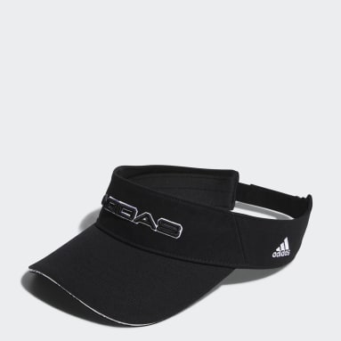 Men Golf Black Twill Visor