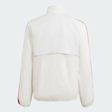 Kinder Fußball Manchester United Kids Anthem Jacke Weiß