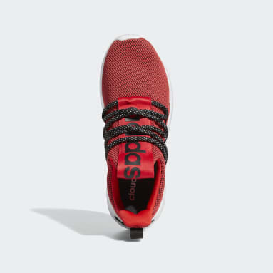 Men Sportswear Red Lite Racer Adapt 4.0 Cloudfoam Slip-On Shoes