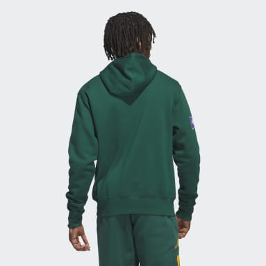 Sweat-shirt à capuche Collegiate Badge vert Hommes Originals