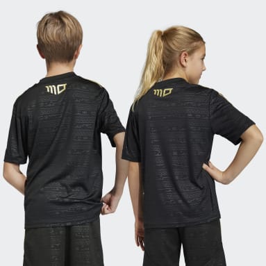 Kids Football Black Salah Training Jersey