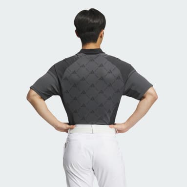 Men Golf Grey PRIMEKNIT Seamless Short Sleeve Polo Shirt