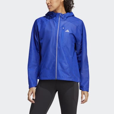 Casaco de Running Adizero Azul Mulher Running