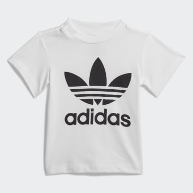 Deti Originals biela Súprava Trefoil Shorts Tee