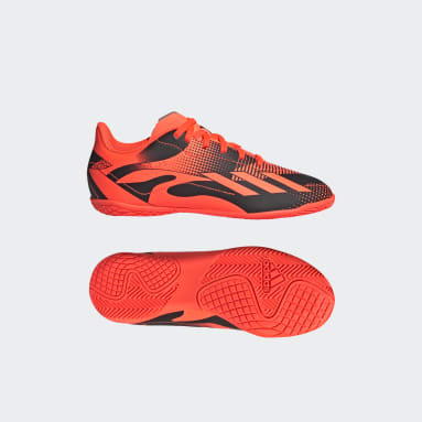 Kids Football Orange X Speedportal Messi.4 Indoor Boots