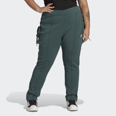 Women Originals Green Always Original Laced Slim Pants (Plus Size)