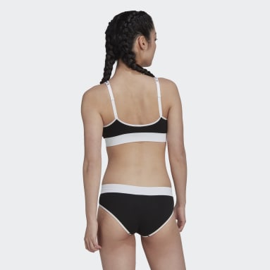 Women Originals Black Modern Flex Cotton Scoop Low Back Bralette