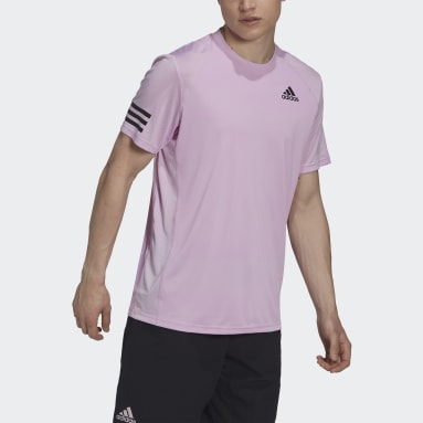T-shirt Club Tennis 3-Stripes Violet Hommes Tennis
