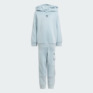 Zestaw Tape Hoodie and Pants Niebieski