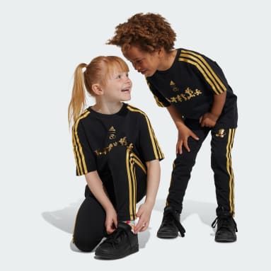 เด็ก Sportswear สีดำ กางเกงรัดรูป adidas x Disney 100