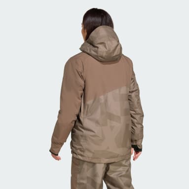 adidas Terrex Multi 2L Rain.Rdy Insulated Jacket - Brown | Free