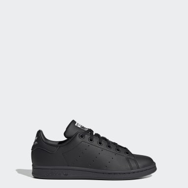 Youth 8-16 Years Originals Black Stan Smith Shoes