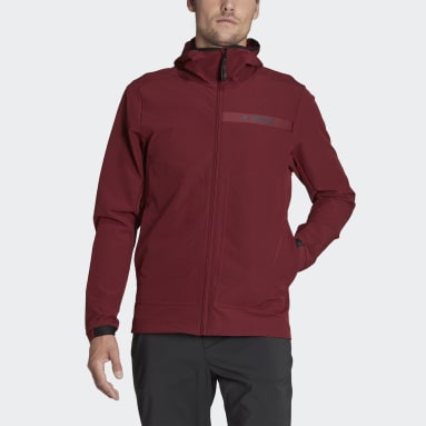 Muži TERREX Burgundy Bunda Terrex Multi Soft Shell