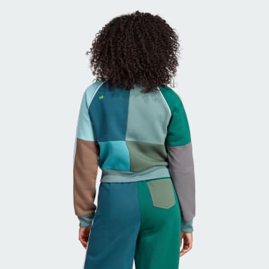 Jaqueta Curta Reprocessada adidas x KSENIASCHNAIDER Multicores Mulher Originals