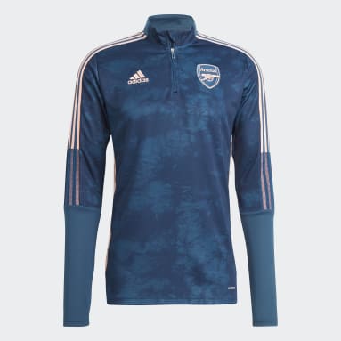 Men Football Blue Arsenal Graphic Track Top