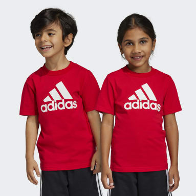 Kids Sportswear Red Essentials Logo Tee