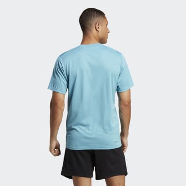 T-shirt Train Essentials Azul Homem Ginásio E Treino