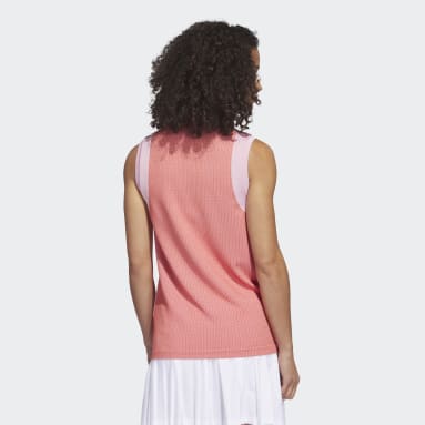 Ultimate365 Tour Sleeveless Primeknit Poloskjorte Rød