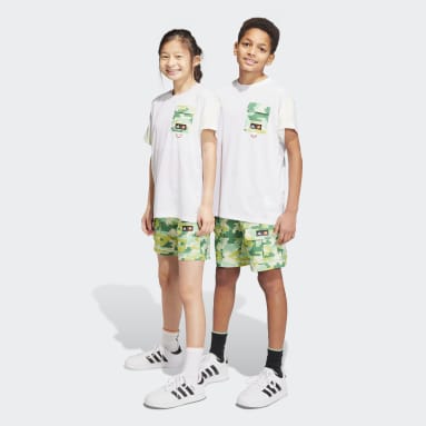 Deti Sportswear zelená Šortky adidas x LEGO® Play