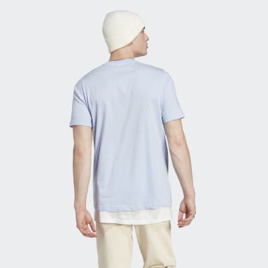 T-shirt Trefoil Essentials Azul Homem Originals