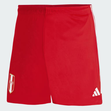 Shorts de Visitante de la Selección Peruana 2023 Rojo Hombre Fútbol