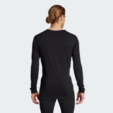 남성 Outdoor Black 테렉스 엑스페리어 메리노 200 베이스레이어 긴팔 티