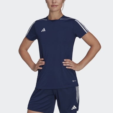Camiseta Tiro 23 League Azul Mujer Fútbol
