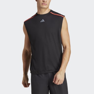 Mænd Fitness Og Træning Sort Workout Base Sleeveless T-shirt