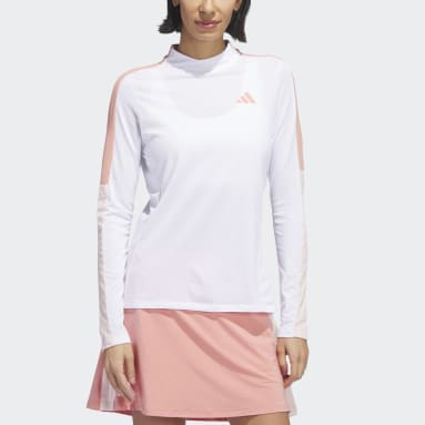 T-shirt Made With Nature Mock Neck Bianco Donna Golf