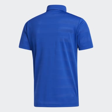 Men Golf Blue adidas Golf Polo Shirt