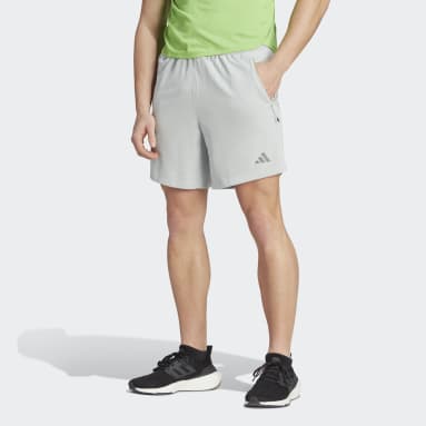 ผู้ชาย เทรนนิง สีเทา กางเกงเทรนนิงขาสั้น HIIT