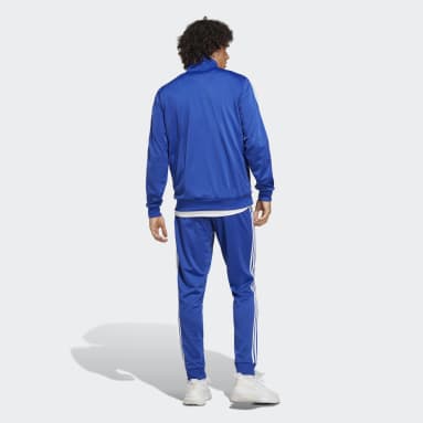 Fato de Treino 3-Stripes Sportswear Basic Azul Homem Sportswear