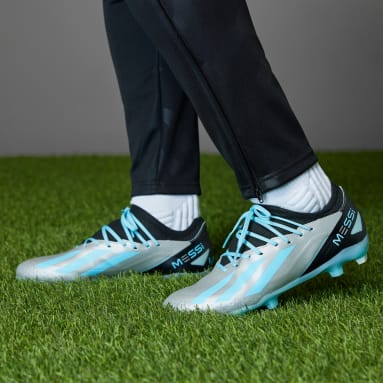 ฟุตบอล สีเงิน รองเท้าฟุตบอล X Crazyfast Messi.3 Firm Ground