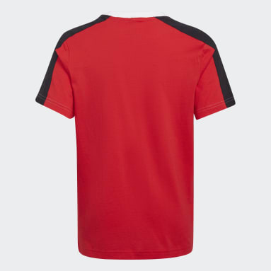 T-shirt Colorblock Rosso Ragazzo Sportswear