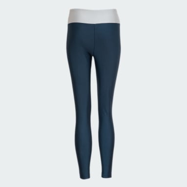 Licras Designed to Move Colorblock Pretina Alta Turquesa Mujer Training