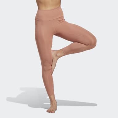 Ženy Joga hnědá Legíny Yoga Essentials High-Waisted