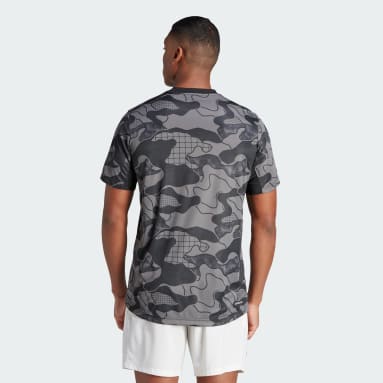 Playera Club de Tenis Estampada Gris Hombre Tennis