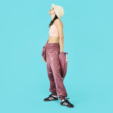 Women Originals Burgundy Adicolor Split Trefoil Track Pants
