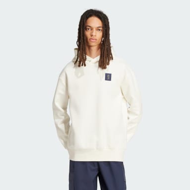 Felpe bianche con il cappuccio adidas IT